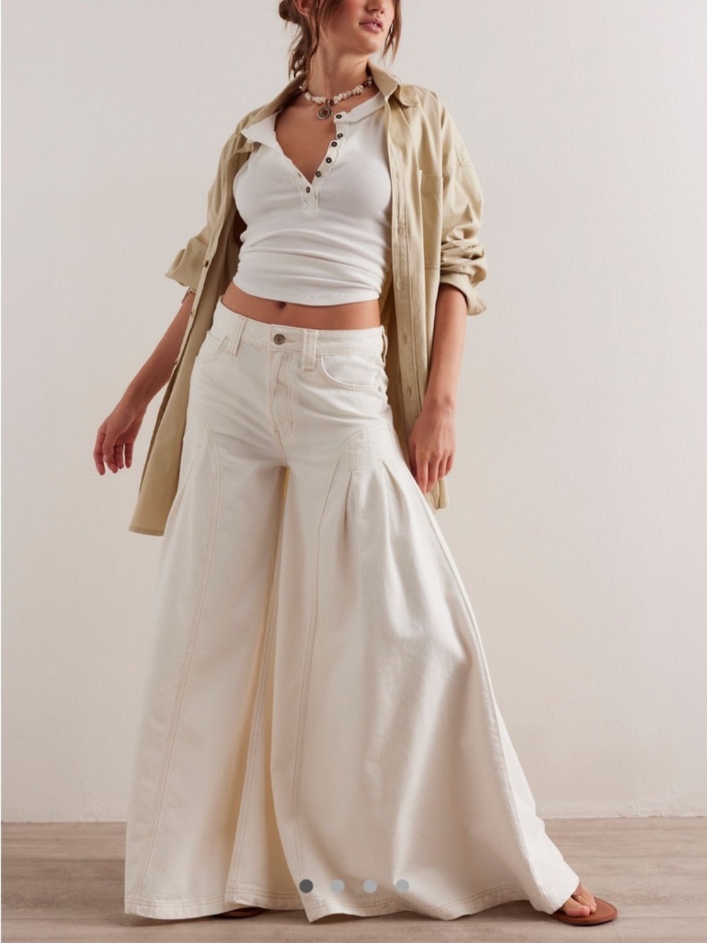Free People Pandora Wide Leg Flare 25S in Heavenly